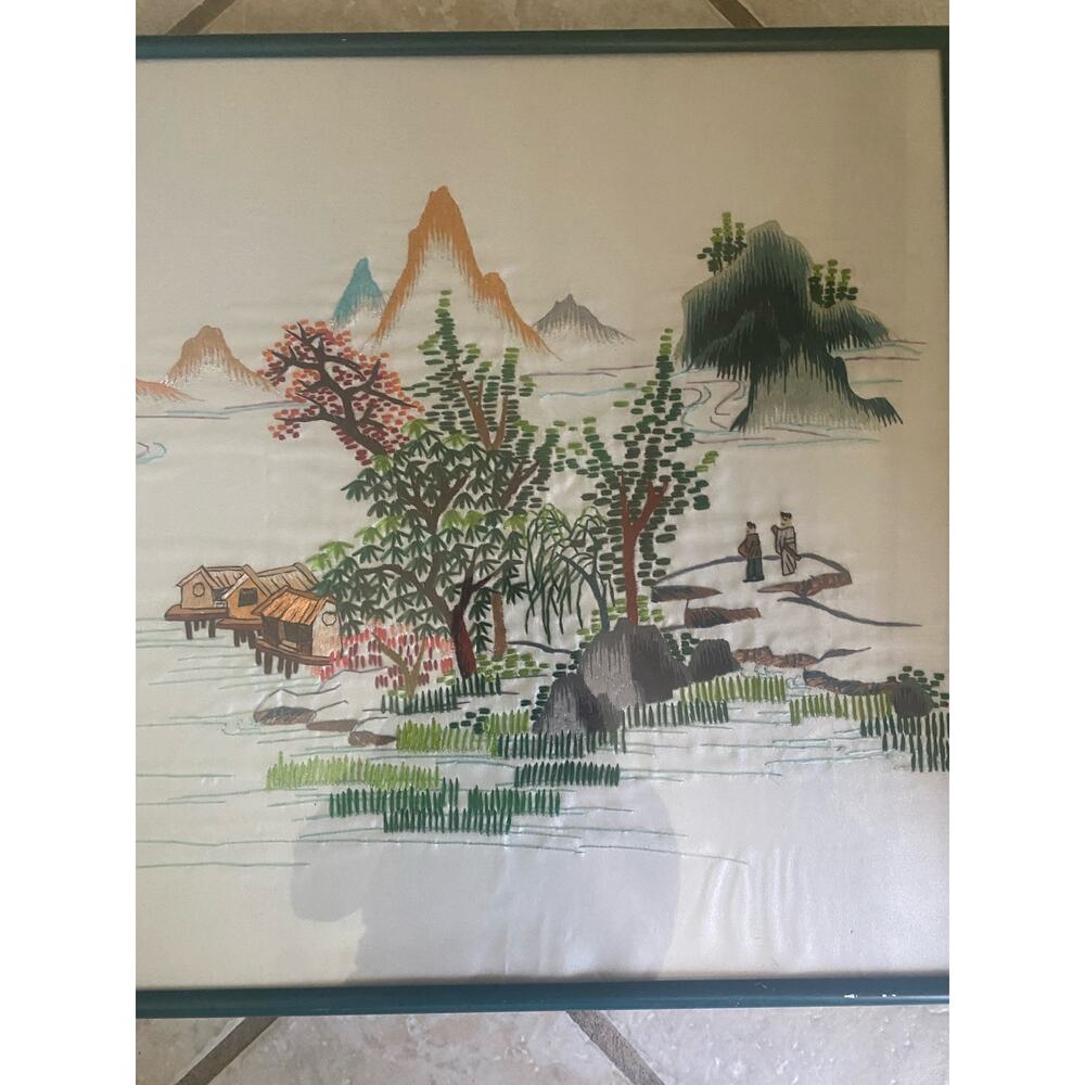 Chinese Embrodery on Silk Picture - Picture 3 of 6